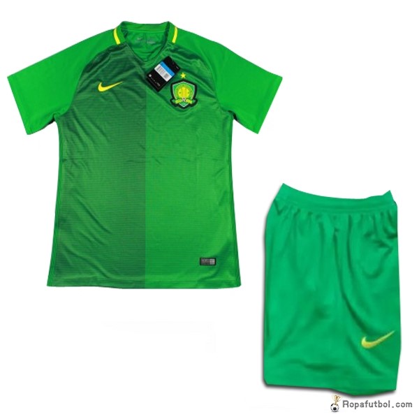 Camiseta Guoan Replica Primera Ropa Niños 2017 Verde